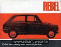 Reliant Rebel Brochure