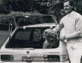 Graham Hill with his Scimitar GTE