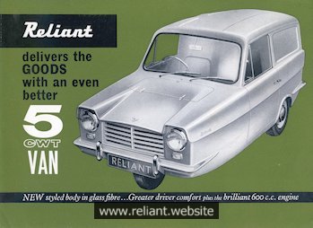 Reliant Regal 3/25 5-cwt van