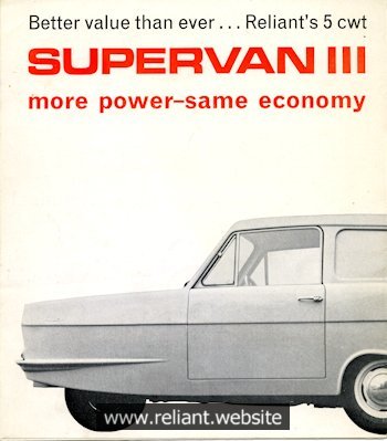 Reliant Regal Supervan III