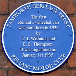 Reliant Blue Plaque
