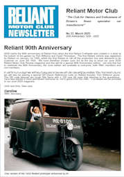 Reliant Motor Club Newsletter
