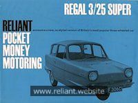 Reliant Regal Brochure