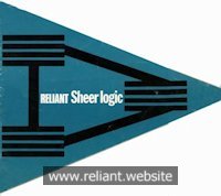 Reliant Regal Brochure