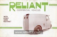 Reliant 7cwt brochure