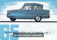 Reliant Regal Brochure