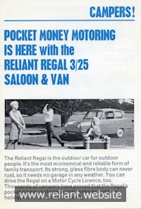 Reliant Regal Brochure