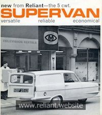 Reliant Regal Brochure