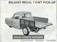 Reliant Regal Brochure