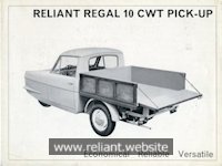 Reliant Regal Brochure