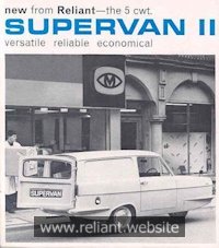 Reliant Regal Brochure