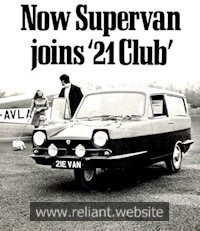 Reliant Regal Brochure