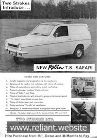 Reliant Robin Brochure