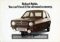 Reliant Robin Brochure