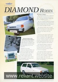 Reliant Robin Brochure