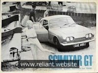 Reliant Scimitar GT Brochure