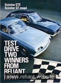 Reliant Scimitar GT Brochure