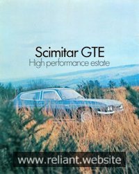 Reliant Scimitar GTE Brochure