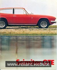 Reliant Scimitar GTE Brochure