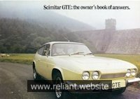 Reliant Scimitar GTE Brochure