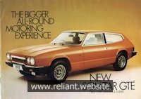 Reliant Scimitar GTE Brochure