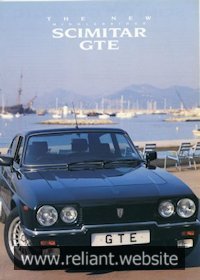 Reliant Scimitar GTE Brochure