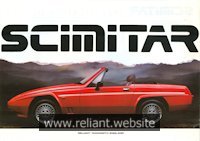 Reliant Scimitar SS1 Brochure