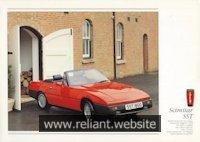 Reliant Scimitar SS1 Brochure