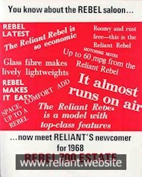 Reliant Rebel Brochure