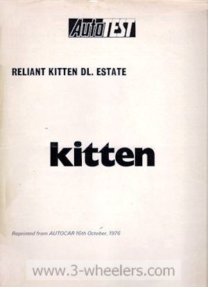 Reliant Road Test Brochure