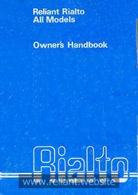 Reliant Handbook 1980s