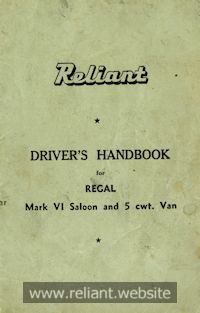 Reliant Handbook 1960s