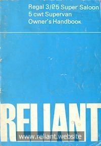 Reliant Handbook 1960s