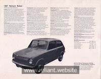 Reliant Rebel Brochure