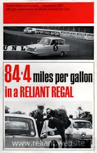 Reliant Regal Brochure